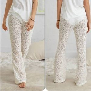 White Lace Festival Pants